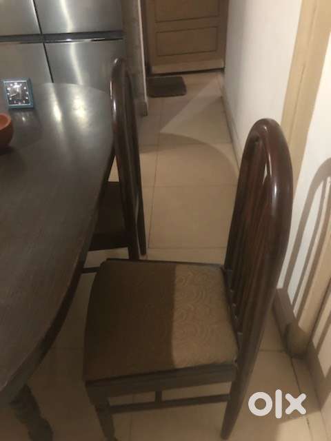 Rosewood dining table & 4 chairs