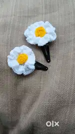 Beautiful viral handmade crochet hair clips