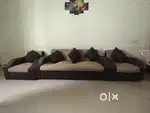 Sofa 3+1+1 seater with pillows