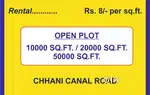 10000 ft open plot, cleaning canal