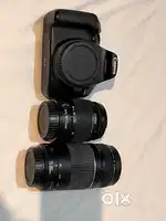 Canon 1300D camera with two lens