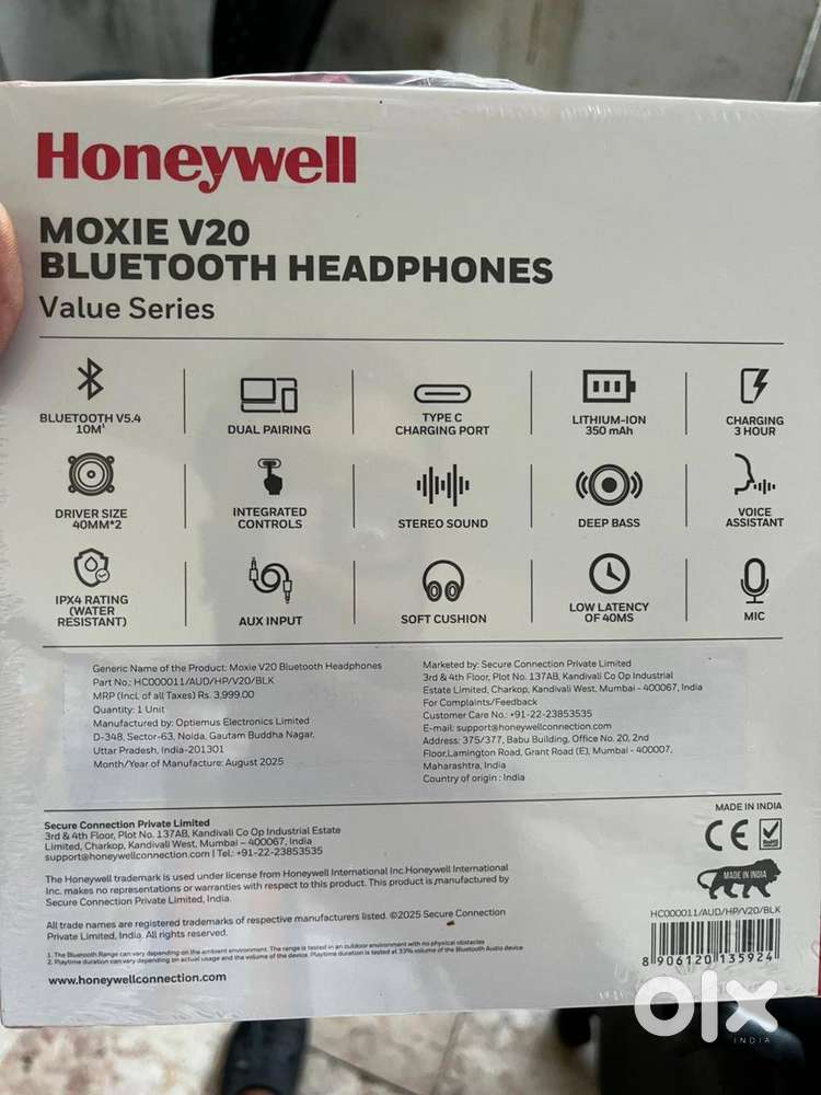 Honeywell wireless headphones