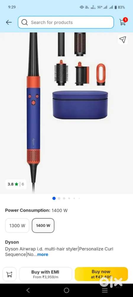 Dyson box nhi milega baki ek dam new h