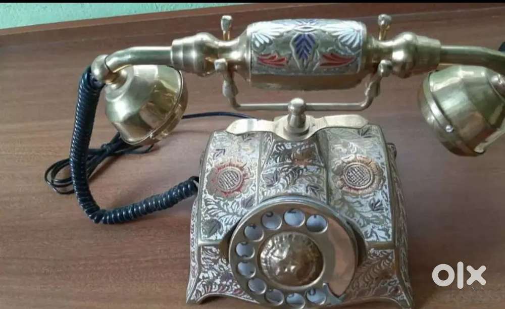 Antique brass telephone original and operative