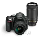 Nikon d5300 + 18-55mm + 80-300mm camera