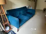 SHEESHAM WOOD FRAME 3 SEATER PREMIUM PEPPERFRY SERIES SOFA