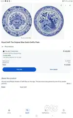 Royal Delft The Original Blue Dutch Delfts Plate