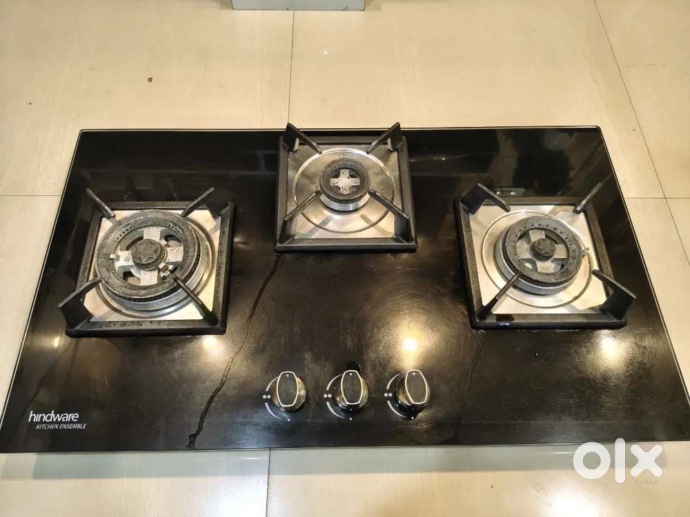 Hindware LPG 3 Burner Hob (Auto Ignition)