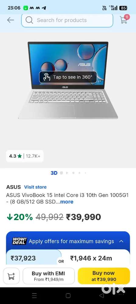 New condition laptop best quality ek do bar hi chalaya hai