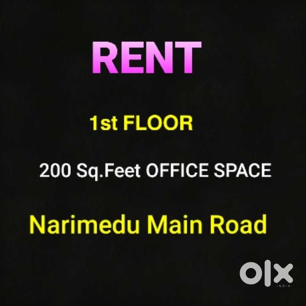 First floor 200 sq ft Office Space Narimedu main road