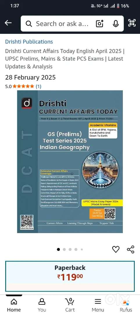 Drishti current affairs magazine monthly