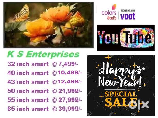 WINTER SPECIAL OFFER 40 INCHES  SMART, 4K UHD LED TV IN 10,499 ONLY.