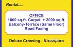 Terrace office, 1800cpt off+2k ft terrace