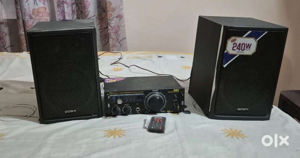Sony 240pmpo speakers 2 nos. And BEL amplfier