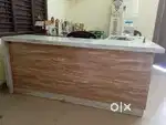 Computer table with cash counter