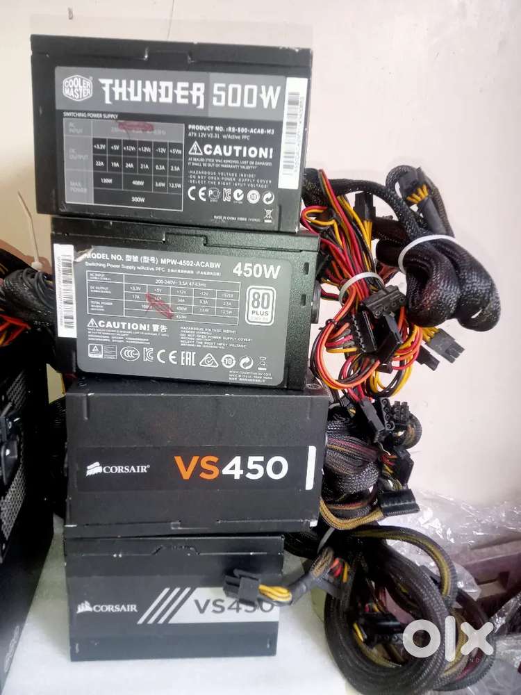 POWER SUPPLY 450W /500W/650W CORSAIR & COOLER MASTERS