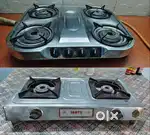 Manual stainless steel gas stove 2+4 burner