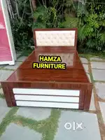 HAMZA FURNITURE NEW DESIGNER PARTICLE BOARD WOOD 4by6 BED