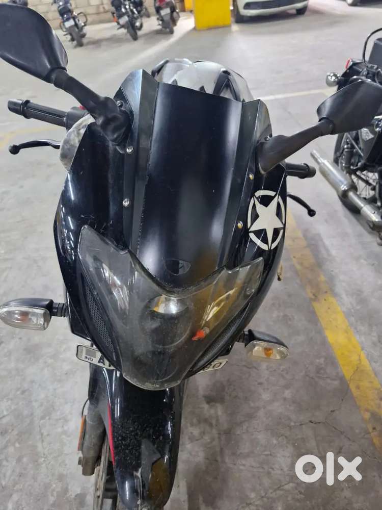 No accident or damage ,serviced in bajaj showroom only.