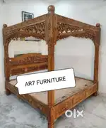 Wooden unique box bed