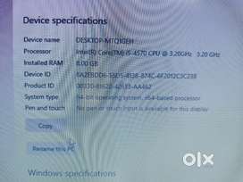 Desktop full set I5 4th gen 4gb Graphics card 8 Gb ram
