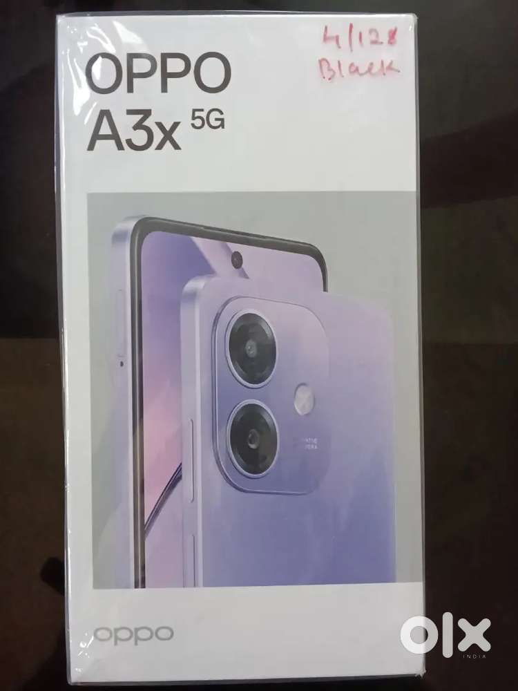 Oppo A3x 5G(4GB/128) (Black)2 month used urgent selling