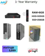 Ram - 8GB DDR3  Hard Disk - 500GB  SSD - 256GB  Cash on home delivery