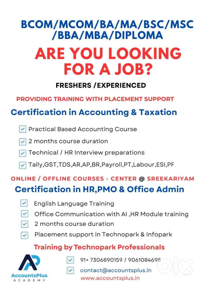 Training and Job Assistance