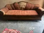 Sofa set brown colour 5 seater