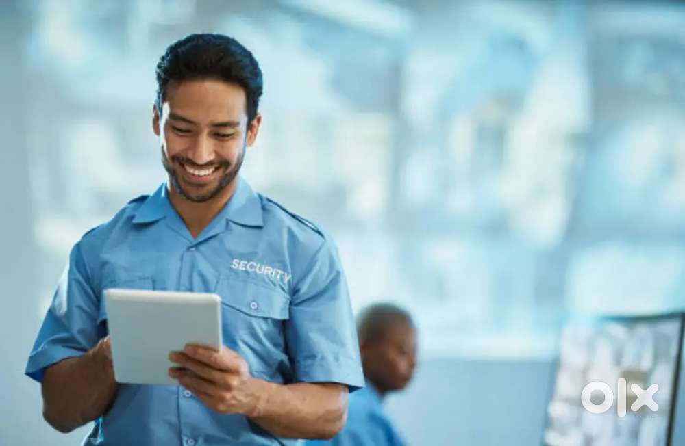 Security guard supervisor gan man cctv