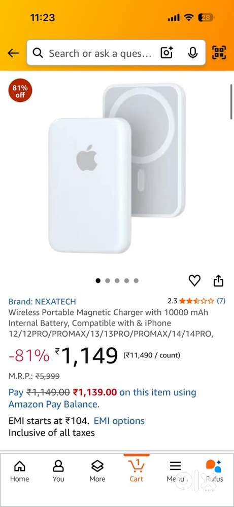 Magsafe powerbank for i phone