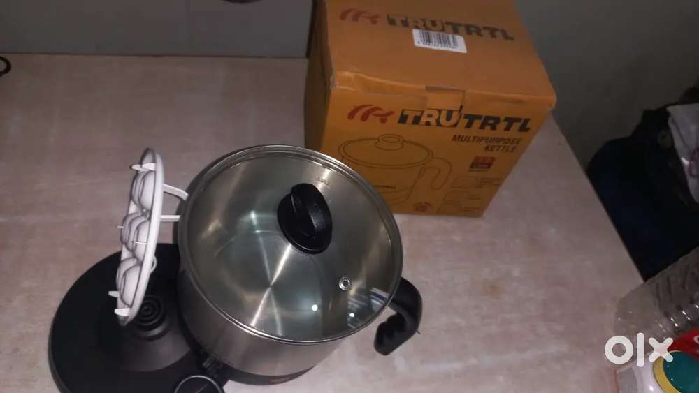 TruTrlt Stainless Steel Electric Kettle -- Good Working Condition