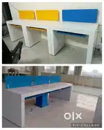 Workstation desk office table chairs cubicles partition furniture