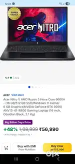 Acer Nitro V Full Gaming Laptop