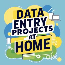 Data Entry Home Based Projects with your own computer