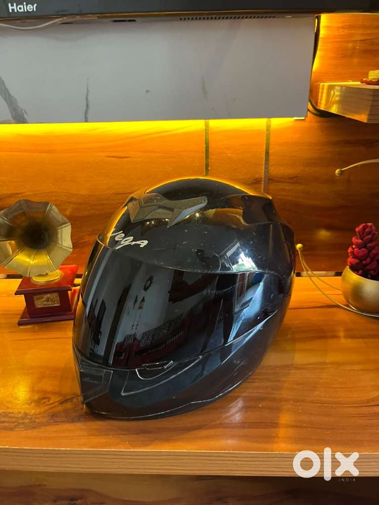 Vega jet black helmet