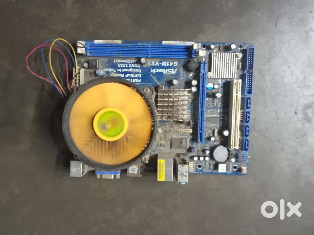 Asrock motherboard set with processor and ram