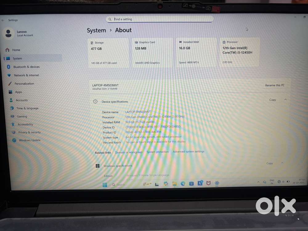 Lenovo ideapad slim 3