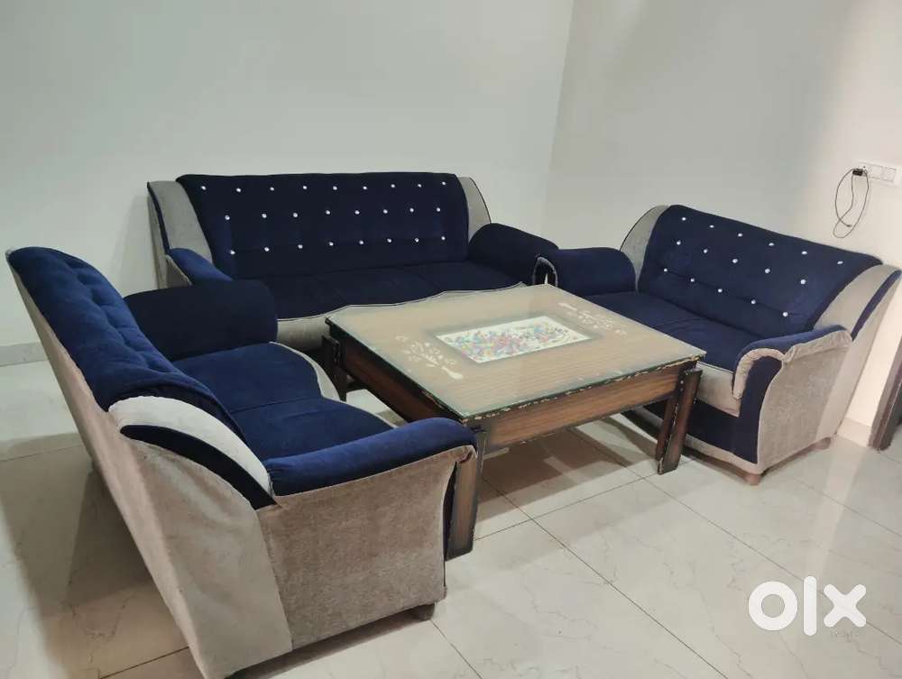 7 seater sofa set with center table
