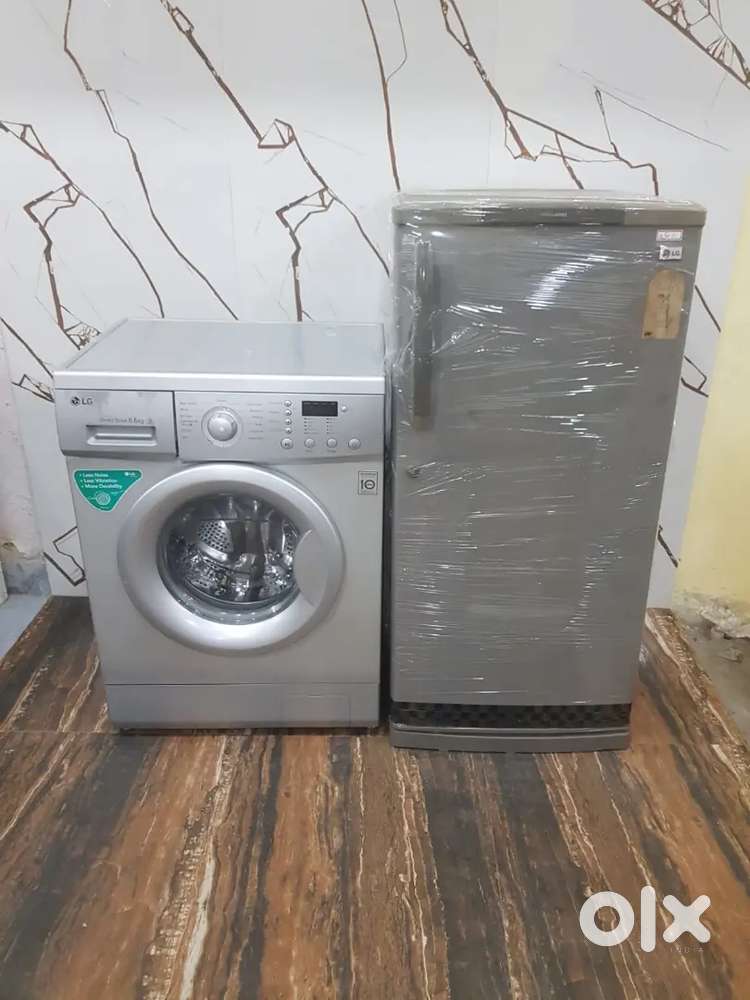 Lg single door refrigerator nd lg front load washing machine*