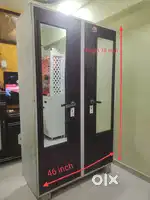 Double Door Steel Material Wardrobe