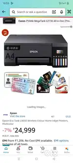 Epson L8050 lite used printer