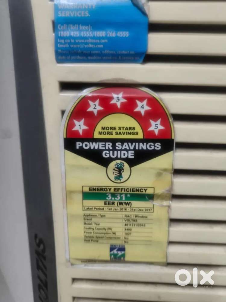 01 Ton Voltas 5 star window AC
