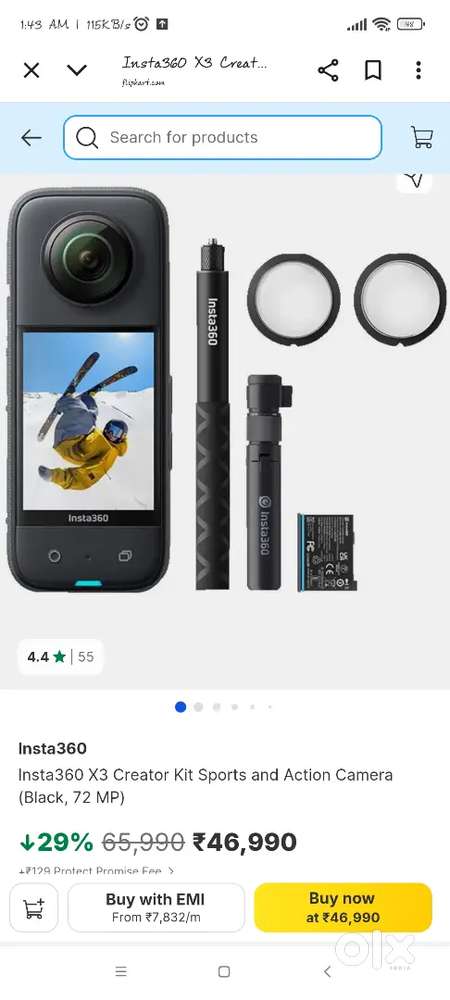 Brand new insta 360 x3