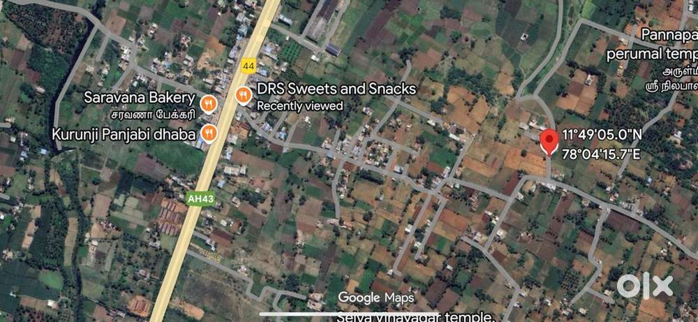 Residential plot for sale - near omalur