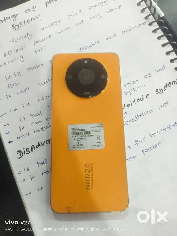 Narzo60 5g 8/64 camera 16/64 1years old  and Good condition