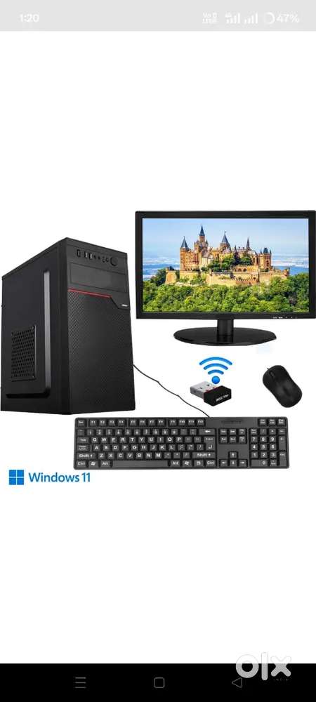 8000 me Bilkul New Computer setup With 1 year warranty
