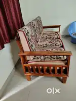3 Seater Wooden Sofa