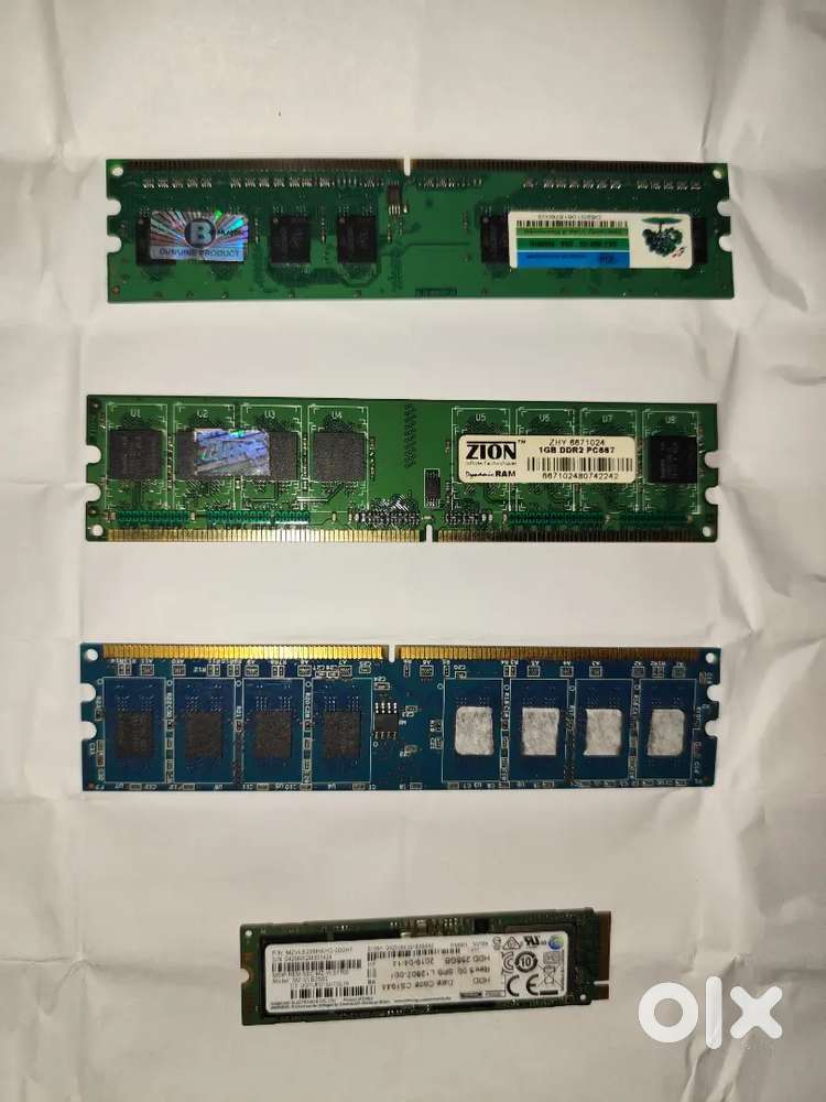 SSD HDD 256GB & RAM 1/2/4 GB