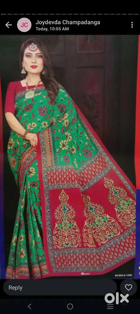 Saree with floral design trending fashionable